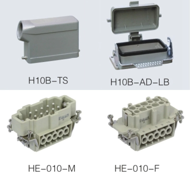 HDD 24 ~216 pin Insert Series rectangular plug socket heavy duty connector