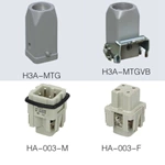HA series 3 Poles of connector heavy duty power connector
