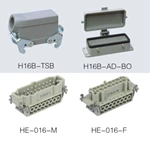 HE series 16 Poles of connector heavy duty power connector (With 1 levers)