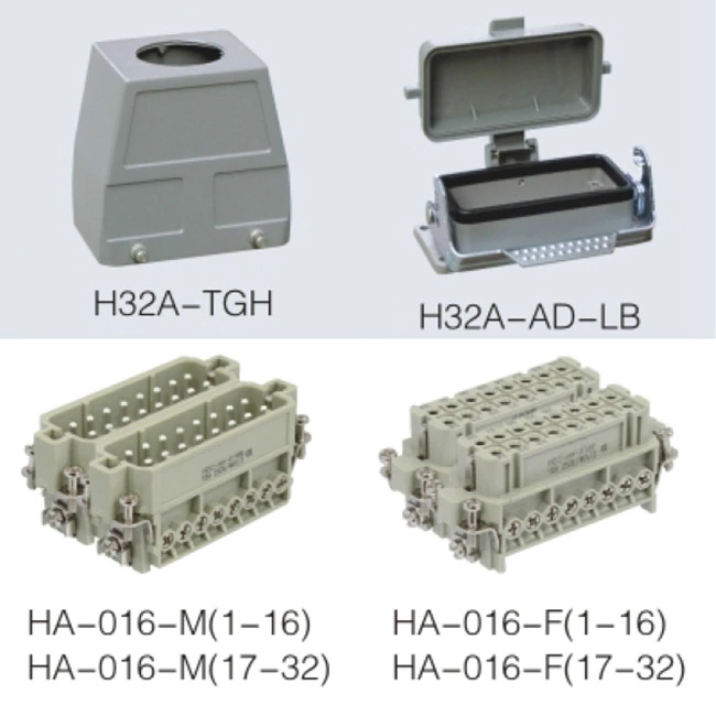 HA series 32pin heavy duty power connector for electric