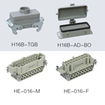 HE series 16 Poles of connector heavy duty power connector (With 1 levers)