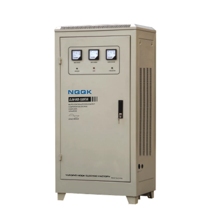 DJW-WB 80KVA / 100KVA Micro-controlled Non-contact Compensation 1Phase Series voltage regulator stabilizer