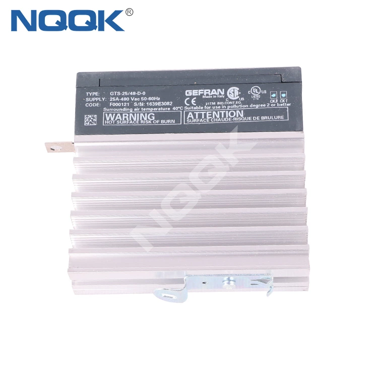 GTS-25/48-D-0 F000121 25A 480V Single phase solid state reply with heat sink