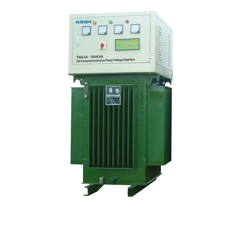 TNSJA 10KVA to 100KVA Oil Immersed Induction Stabilizer 3Phases Series voltage stabilizer regulator