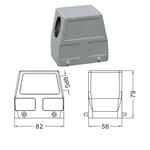 H32A Hood Housing industrial heavy duty rectangle connector