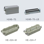 HE Series 24 Poles of Connector Heavy Duty Power Connector (With 1 Levers)