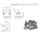 H3A Hood Housing industrial heavy duty rectangle connector