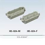 HE 6, 10, 16, 24, 32, 48 pin Insert Series heavy duty connector