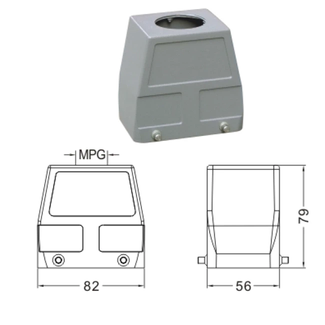 H32A Hood Housing industrial heavy duty rectangle connector