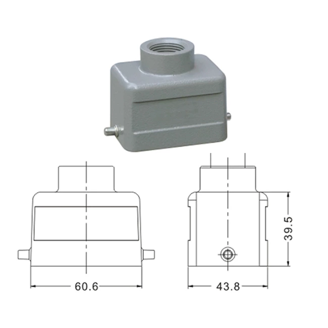 H6B Hood Housing industrial heavy duty rectangle connector