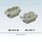 HE 6, 10, 16, 24, 32, 48 pin Insert Series heavy duty connector