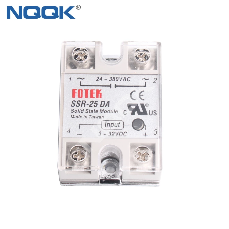 SSR-75DA 75A DC/AC Single Phase Direct Current SSR Solid State Relay