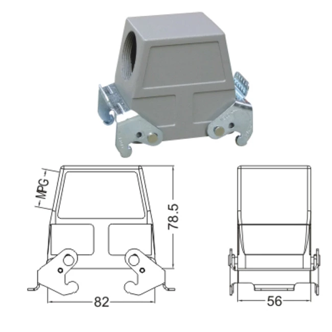 H32A Hood Housing industrial heavy duty rectangle connector