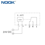 ET 011 (24VDC) High DC breaking capacity Clip fixing Electronic Thermostat