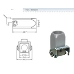 H3A Hood Housing industrial heavy duty rectangle connector