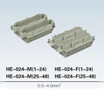 HE 6, 10, 16, 24, 32, 48 pin Insert Series heavy duty connector