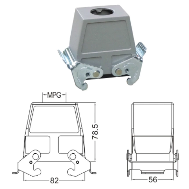 H32A Hood Housing industrial heavy duty rectangle connector