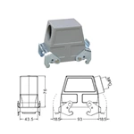 H16B 3 Hood Housing industrial heavy duty rectangle connector