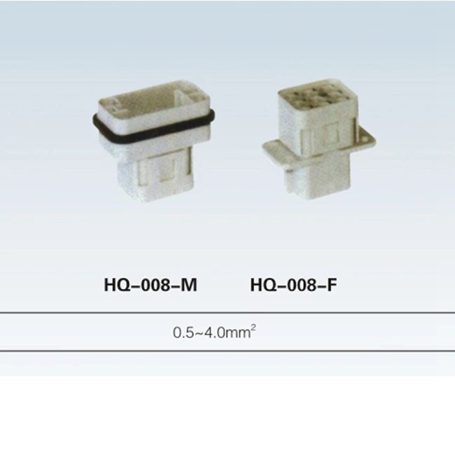 HQ 5, 7, 8 pin M/F male & female plug Insert heavy duty connector