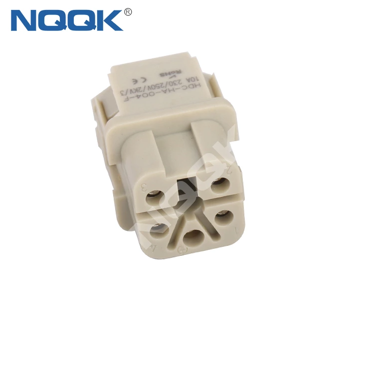 HA-004-F 4 pin Flame retardant female insert contacts heavy duty connector