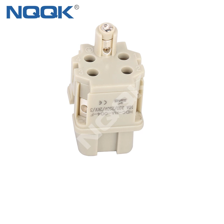 HA-004-F 4 pin Flame retardant female insert contacts heavy duty connector