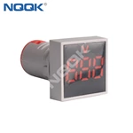CE AD16 22mm Square Mini LED Indicator Light Lamp Digital Voltage Meter Voltmeter AC 12-500V