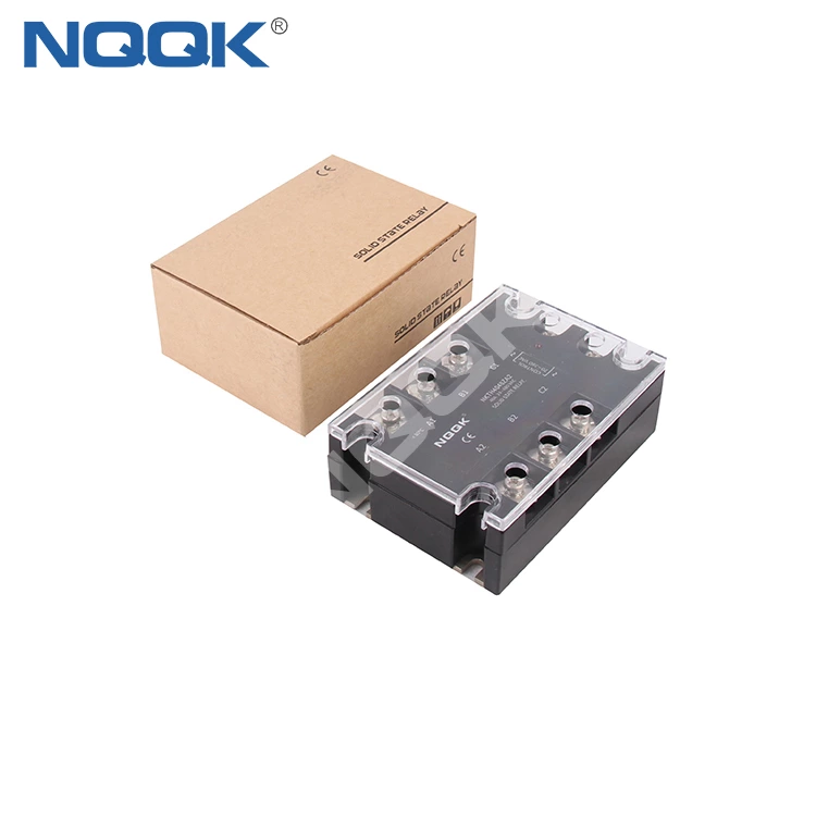 DC or AC control 10 - 120 A three phase solid state relay with LED indicator
