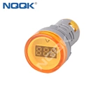 Mini 22 mm Digital Display LED Signals Indicator Light Lamp with AC Voltage Meter Voltmeter