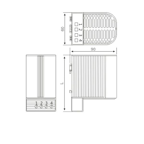 CS 060 series 50W-150W Touch-safe Heater