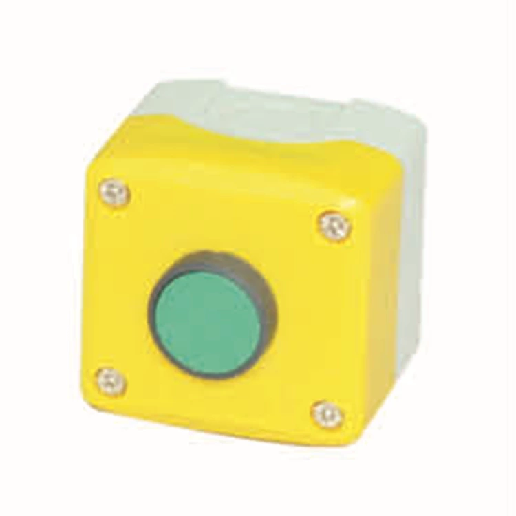 green red flush spring return push button XDL control push button box