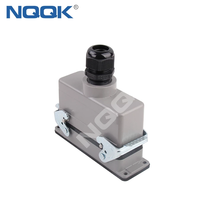 16 pin surface mounted heavy duty sockets connector with 1 levers
