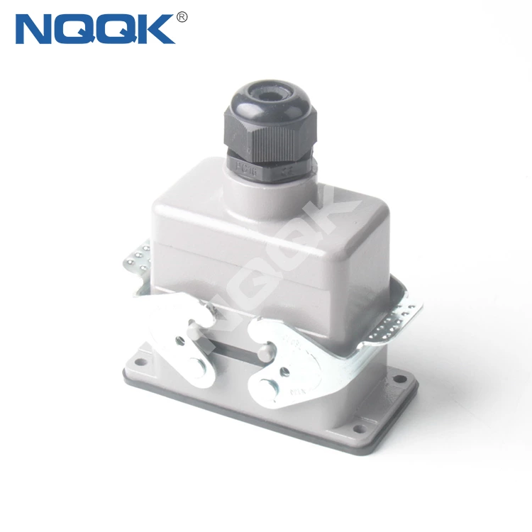 10 pin Screw spring crimp bulk head mounted heavy duty sockets connector