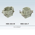 HD Series HDD-024-M  crimp terminal industrial female male 24 pin Heavy Duty Connector