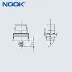 (HDC-HE-16/6-06D) 500V 16 pin 22pin Industrial rectangular waterproof heavy duty connector