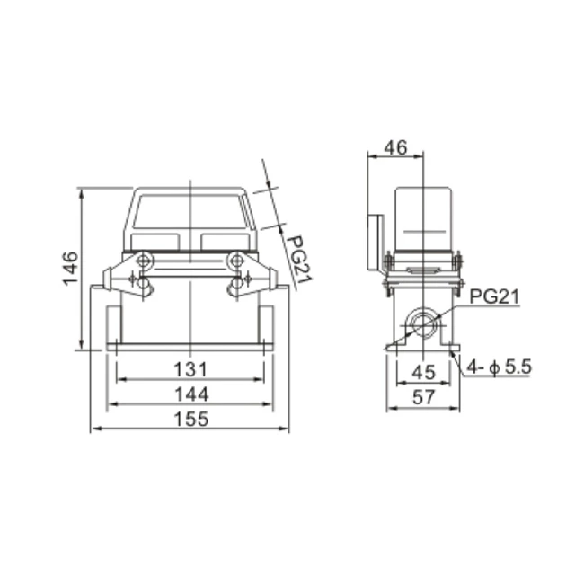 ACJ3 24pin 16 pin Industrial rectangular waterproof set general heavy duty connector