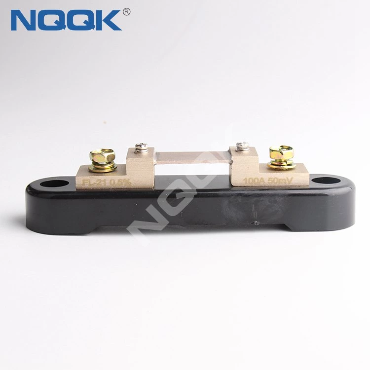 manufacturers FLJ-2 DC 100A 75mV dc Electric current Shunt Resistors with black base
