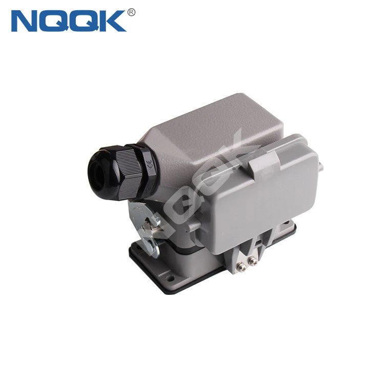 HDC-HA-010-01D H10A-AG-LB 10 pin Inserts surface mounted heavy duty connector