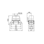 ACJ3 HDC-HE-16/10-02S 500V 16 10 pin industrial rectangular heavy duty connector