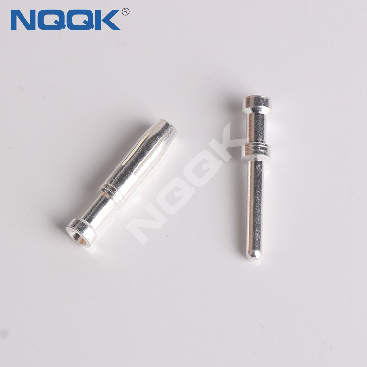 DEM 16A gold plated male female crimp contacts for heavy duty connector