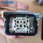 6 pin Screw spring top entry heavy duty electrical connector