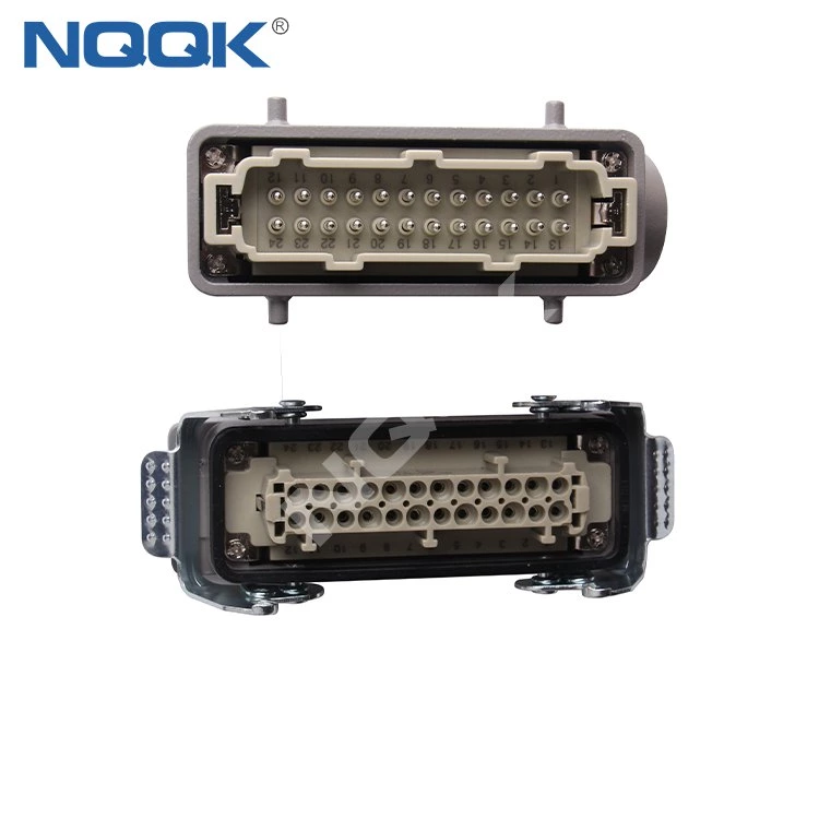 24 Pins Crimp Terminal Waterproof Heavy Duty Cable Connector