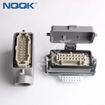 16 pole H16B-SGR-LB H16B-AD-LB 16 Pole Rectangular heavy duty sockets connector with 1 levers