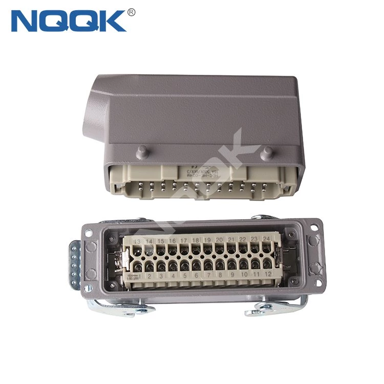 24 Pins Crimp Terminal Waterproof Heavy Duty Cable Connector