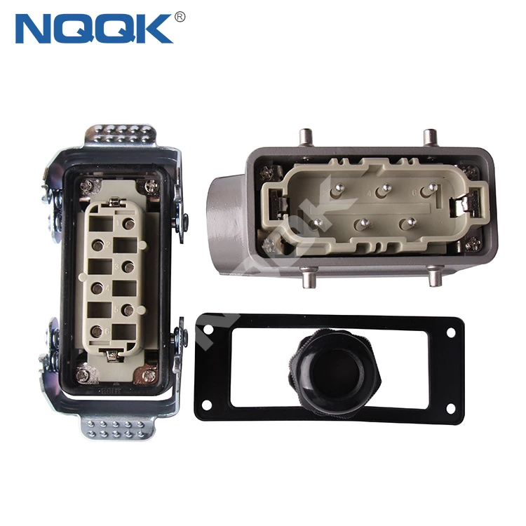 (HSB-006-M) 12 port 16A industrial female male Heavy Duty Electrical Connector