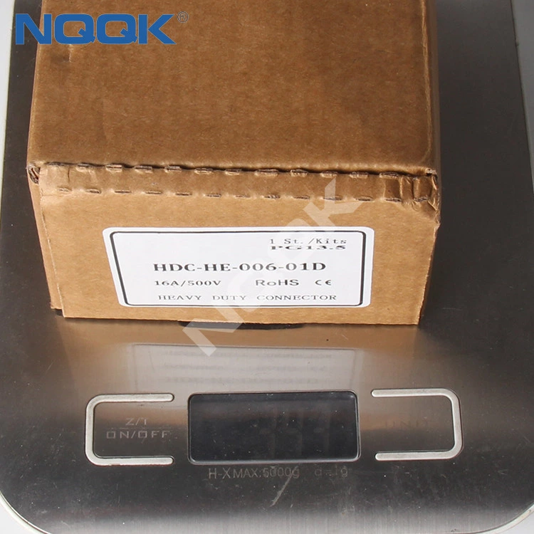 10 pins Screw spring side entry heavy duty sockets connector with 2 levers