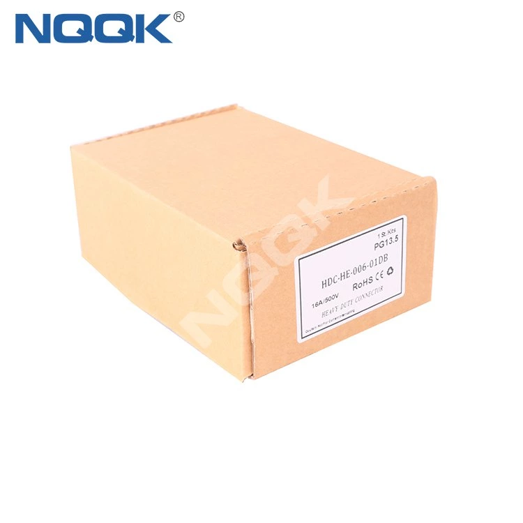 Copper Alloy Material Industrial 6 12 24 32 36 Pins Current 16A heavy duty connector