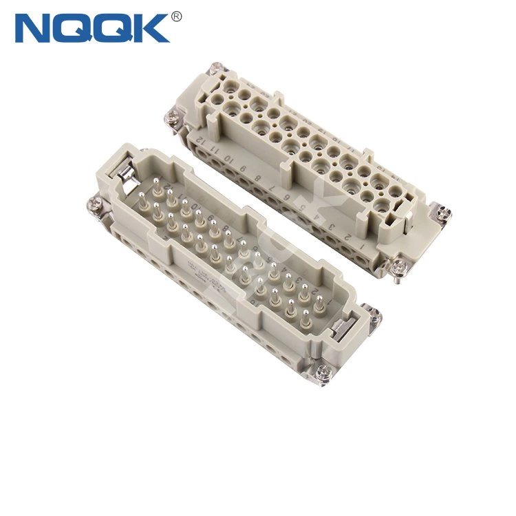 16 32 pin Screw spring crimp terminal heavy duty industrial connector