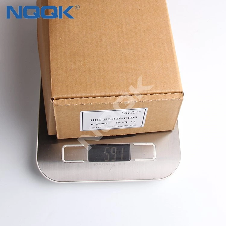 16 pole H16B-SGR-LB H16B-AD-LB 16 Pole Rectangular heavy duty sockets connector with 1 levers