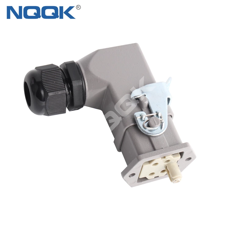 HDC-HA-003-01D 3 poles 10A socket panel mounting heavy duty connector 5 pins
