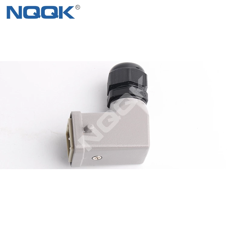 HDC-HA-003-01D 3 poles 10A socket panel mounting heavy duty connector 5 pins